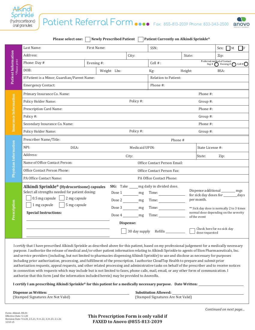 Alkindi Referral Form referral form preview