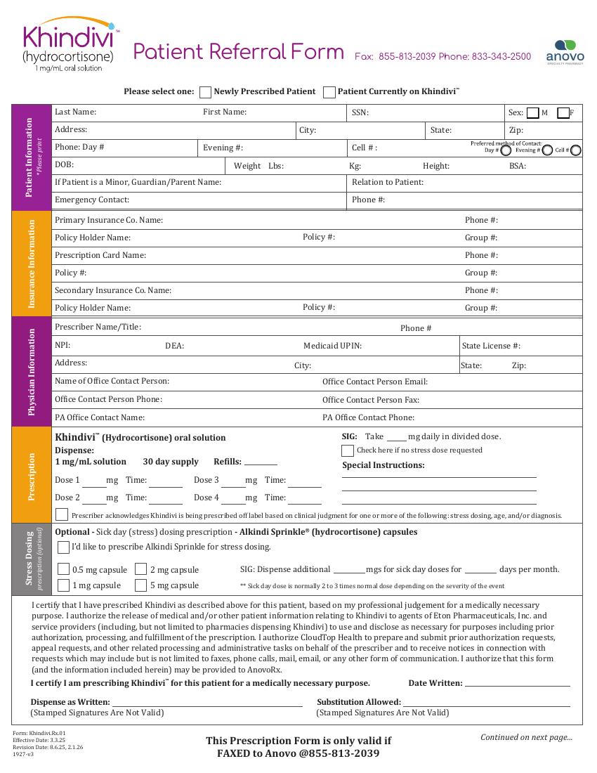 Khindivi Referral Form referral form preview
